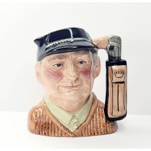 Royal Doulton Golfer Toby Mug D6756 Vintage Peter A Gee Golf Bag Handle